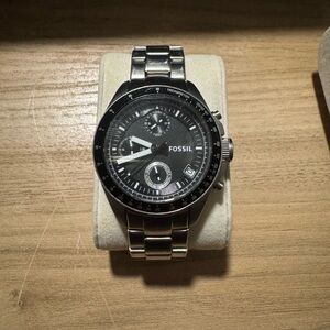 Men’s Fossil Decker Chronograph Watch CH-2642 37mm Black Dial